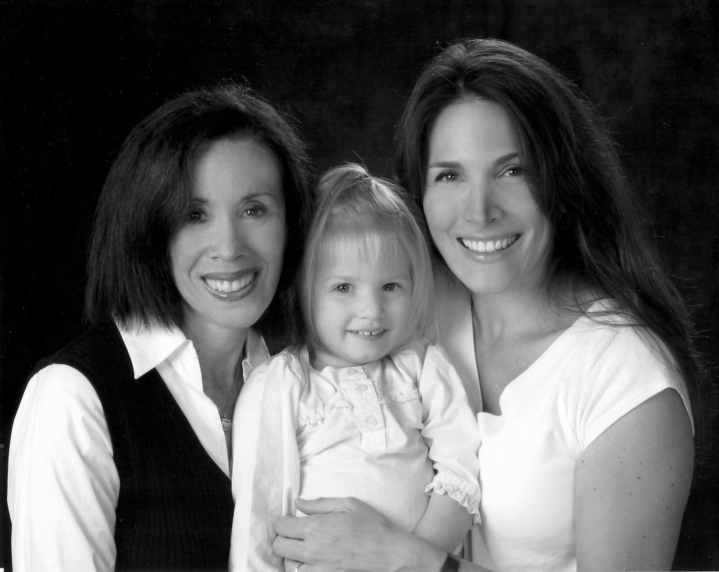 Jill Berke, Hannah, Best for Babes Co-Founder Danielle Rigg. This photo was taken just after weaning Hannah, and just before Danielle was diagnosed with bilateral breast cancer.